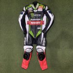 Kawasaki Jonathan Rea 2017 Genuine Leather Racing Suit - Image 3