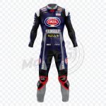 Black Leather Yamaha Motorcycle Custom Suit