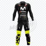 Yamaha Valentino Rossi 2018 Motorcycle Black Leather Suit