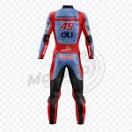 Fabio Di Giannantonio Sky Blue Ducati Leather Suit - Image 2