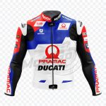 Jorge Martin Ducati Biker White Leather jacket
