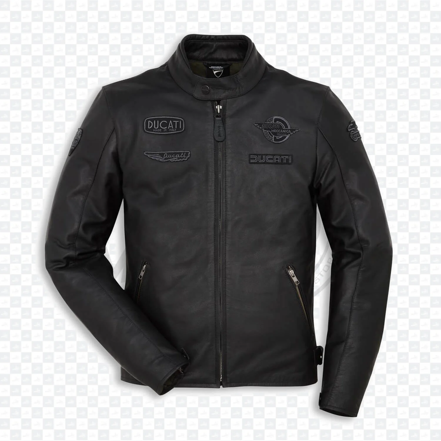 Ducati Corse Ladies Heritage C1 Leather Motorcycle Jacket Cafe Race Retro SALE (1)