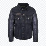 Harley Davidson Leather Sleeve Denim Jacket