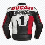 Ducati Corse Leather Jacket Motorcycle Motorbike Genuine Leather Racing Jacket