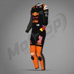 Black n Orang Jack Miller KTM Red Bull 2024 Racing Suit - Image 3