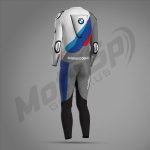 BMW M Pro Race Comp Racing Suit 2024 - White/Grey - Image 2