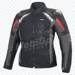 Quantum Stride Black Textile Racing Jacket