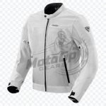 White Textile Racing Jacket – Stylish, Lightweight, and Durable for Men