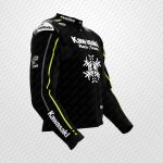 Axel Bassani Kawasaki Racing Black Leather Jacket - Image 2