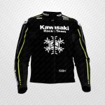 Axel Bassani Kawasaki Racing Black Leather Jacket