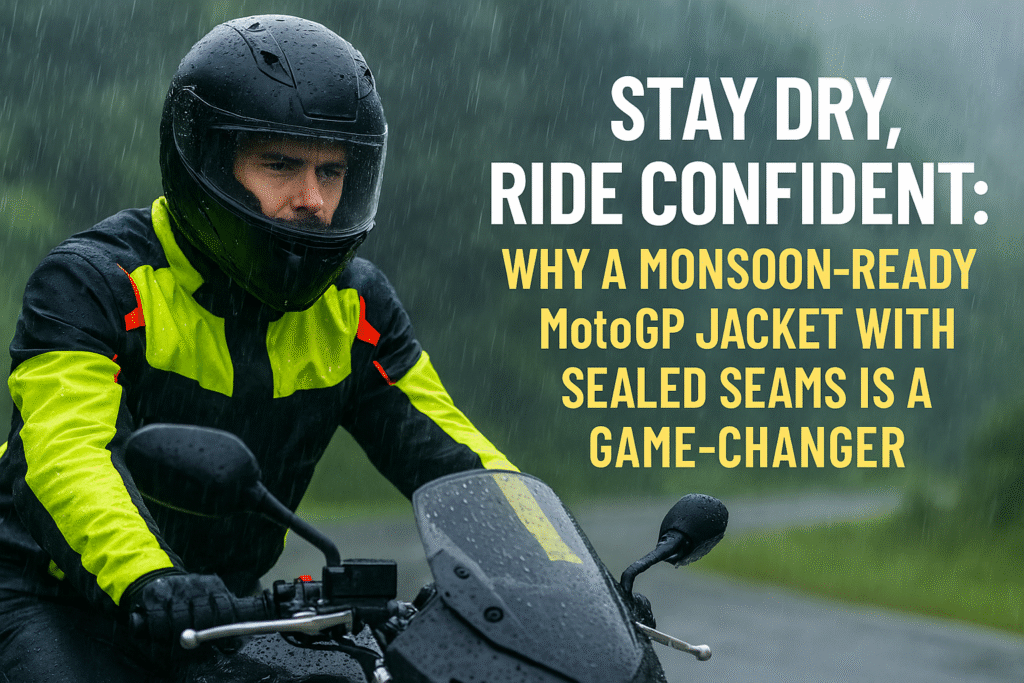 Why a Monsoon-Ready MotoGP Jacket with Sealed Seams is a Game-Changer