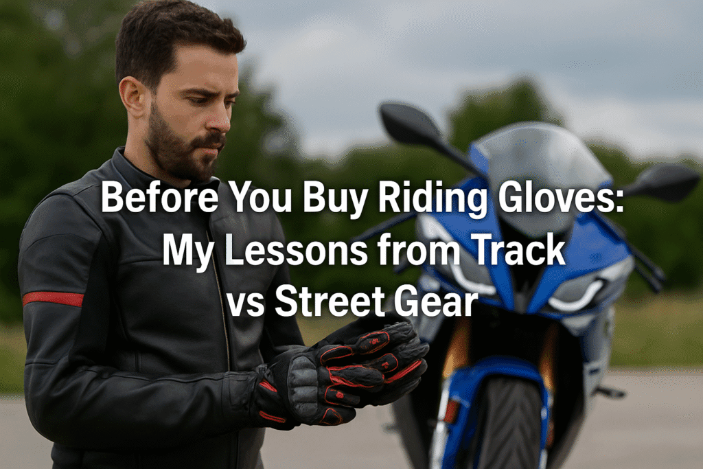 Before You Buy Riding Gloves My Lessons from Track vs Street Gear