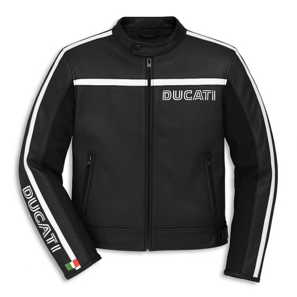 Ducati Black Motorbike Racing Jackets