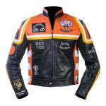 Honda camel orane black Motorcycle Racing Jackets