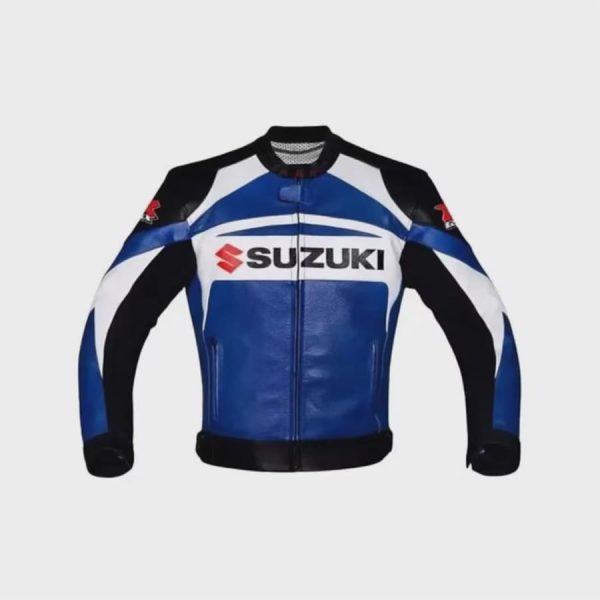 Suzuki Blue Air Vent Motorcycle Jacket