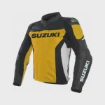 Suzuki Yellow Black Motorbike Jacket