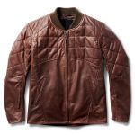 Brown Water-Resistant Cowhide Touring Motorcycle Jacket – Quilted Liner - CE Armor