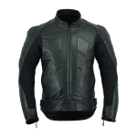 Perforated Leather Motorcycle Racing Jacket
