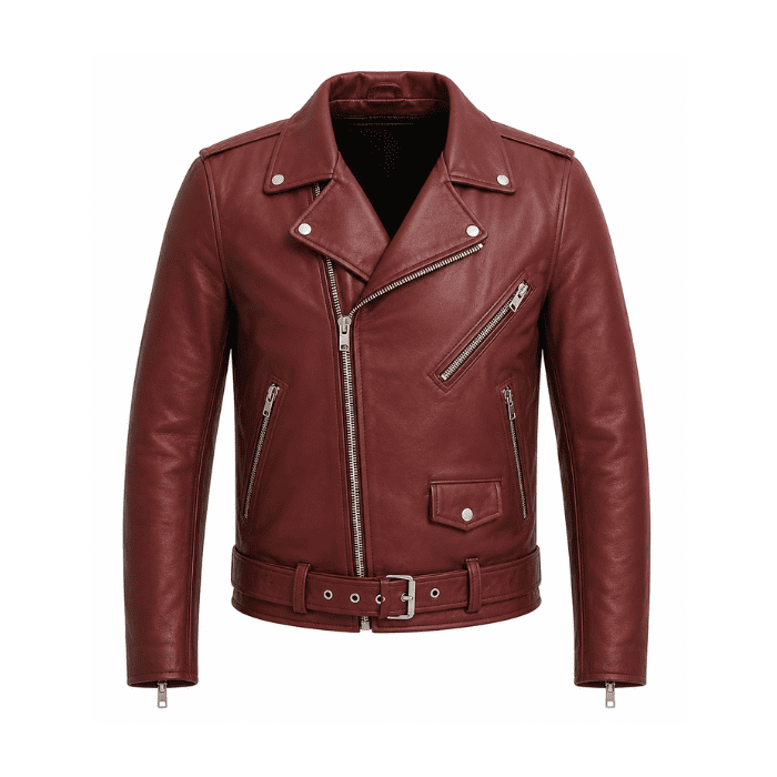 Rogue Belted Leather Motorcycle Jacket